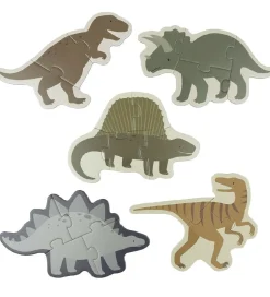 A Little Lovely Company Puslespil - 5-i-1 - Dinosaur