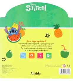 Alvilda Aktivitetsbog - Disney Stitch - Skriv, Tegn & Visk Ud
