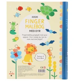 Alvilda Aktivitetsbog - Fingermalebog Med Dyr - Dansk