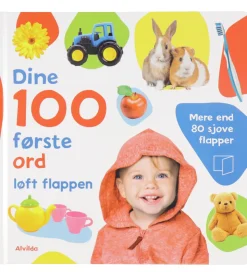 Alvilda Billedbog m. Flapper- Dine 100 Første Ord - Dansk