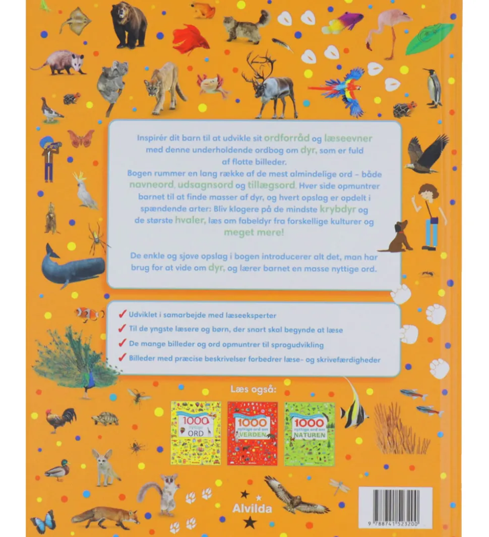 Alvilda Bog - 1000 nyttige ord om dyr