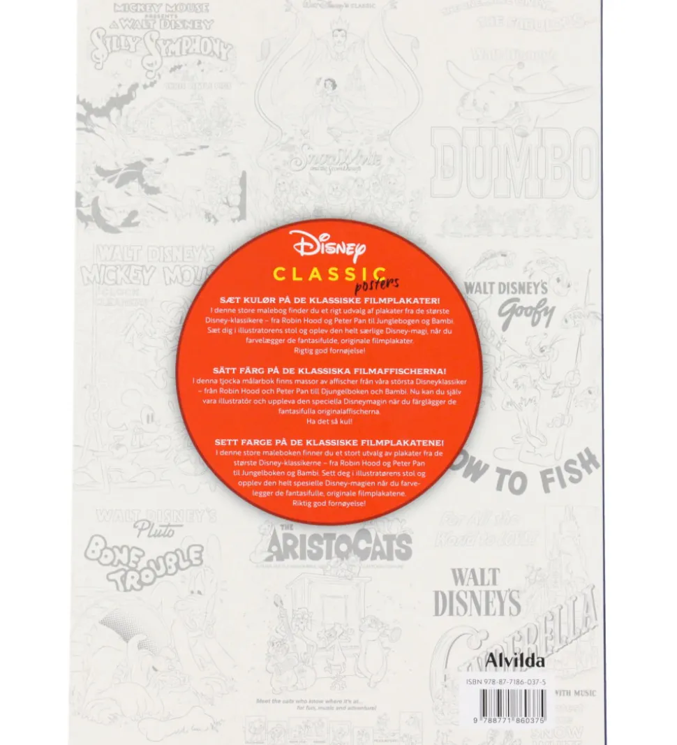 Alvilda Malebog - Disney Classic - Plakater - DA