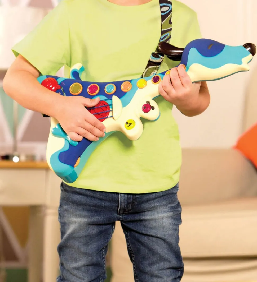 B. toys Guitar m. Lyd - Woofer - Blå