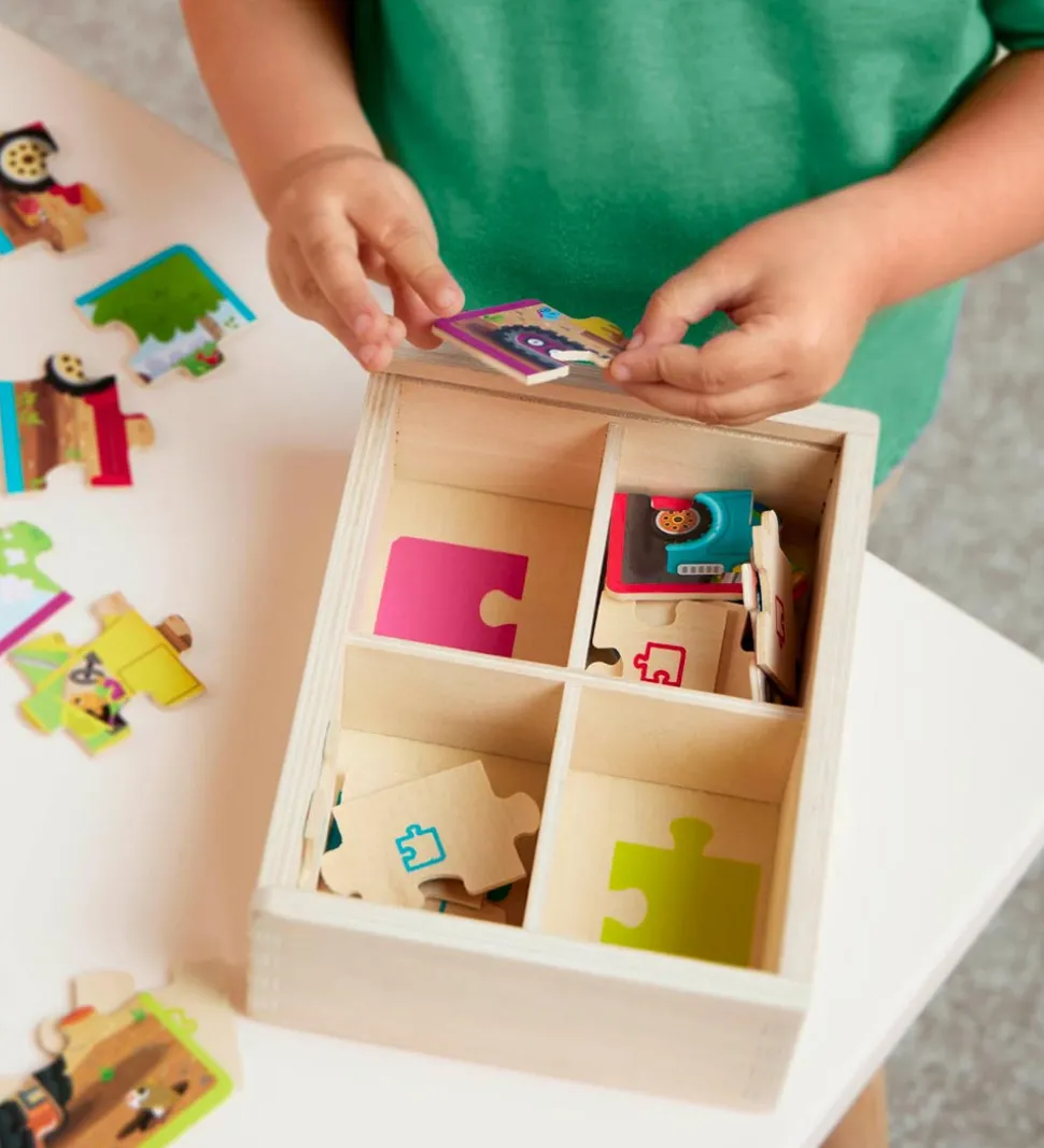 B. toys Puslespil - 4x12 - Arbejdskørertøjer