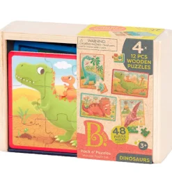 B. toys Puslespil - 4x12 - Dino