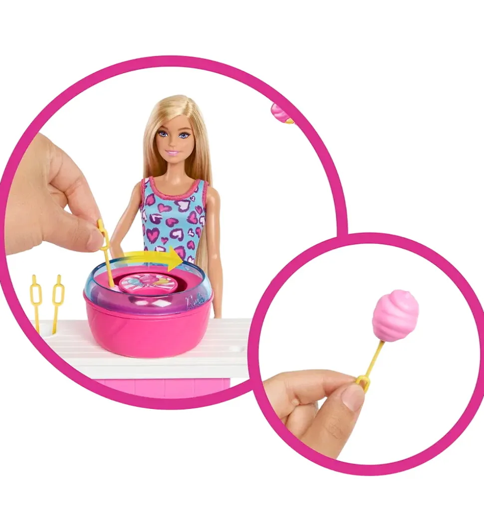 Barbie Dukke - 30 cm - Mysteries Cotton Candy & Games Playset