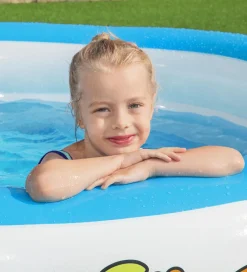 Bestway Badebassin - 196x53cm - Hvid/Blå m. Print