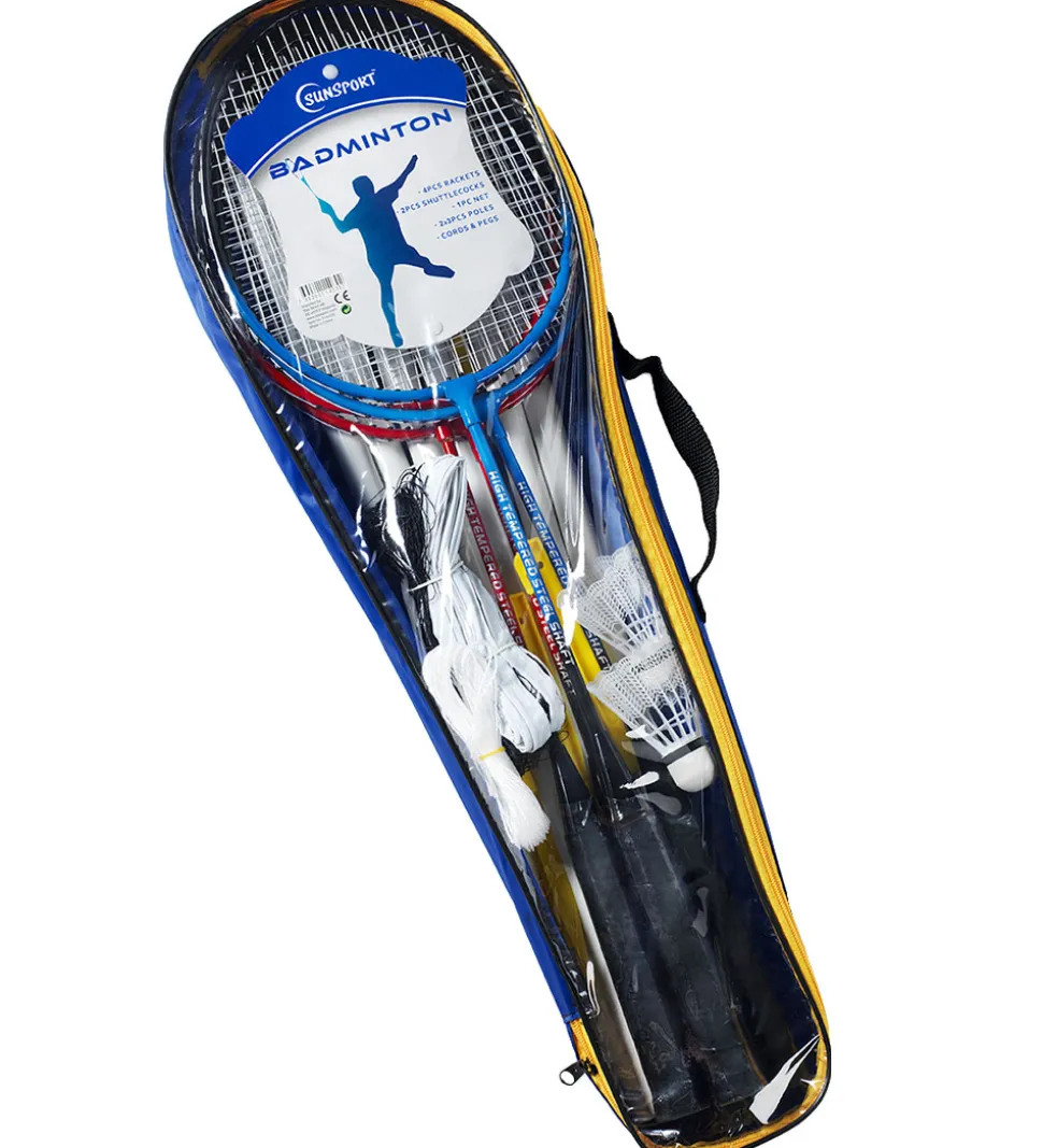 Bex Sport Badmintonsæt - Sunsport - 4 Rackets Complete Set