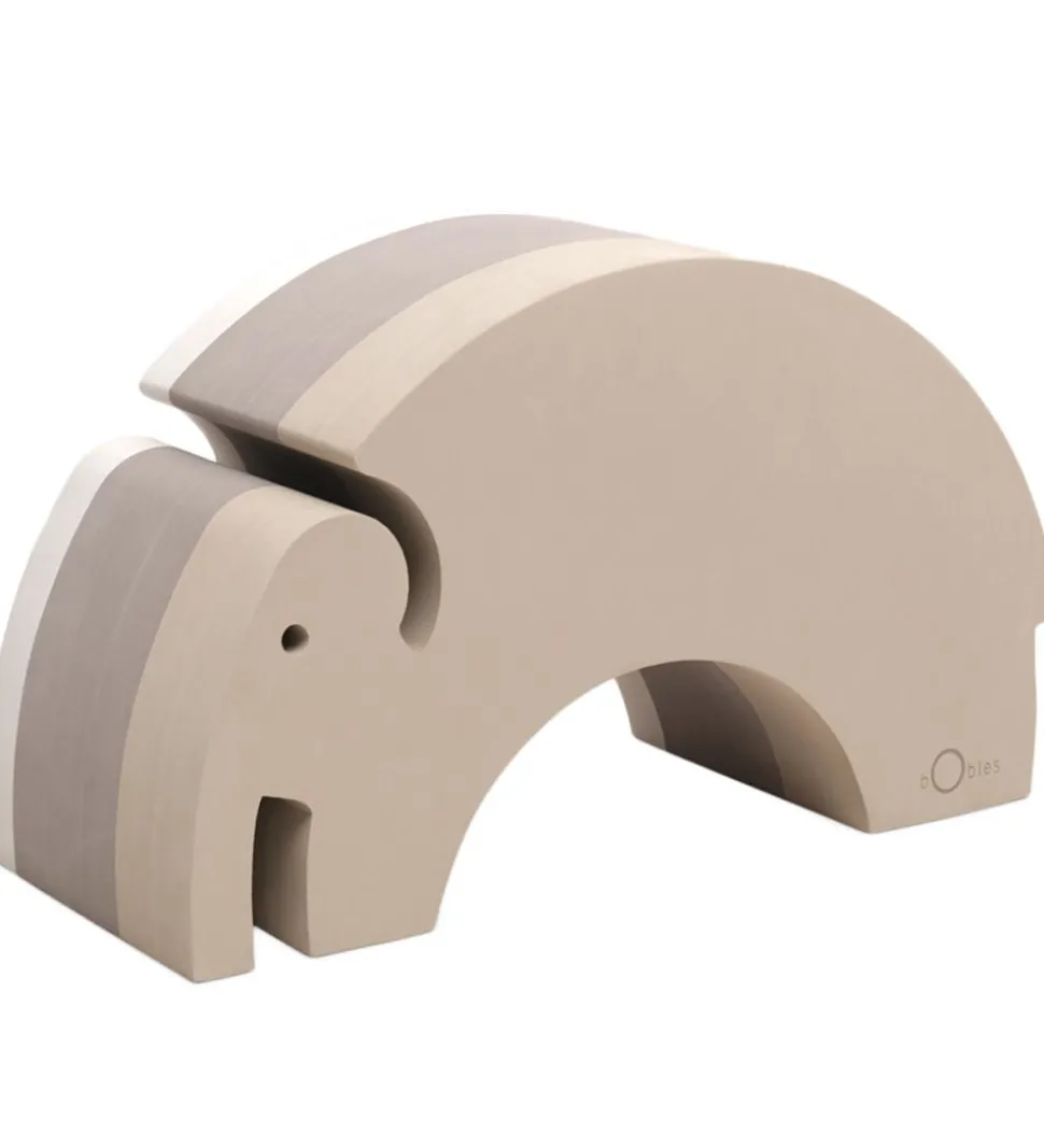 bObles Elefant - Stor - 55x21x31 cm - Sand Grey