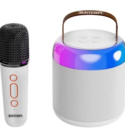 Bontempi Mini Højtaler m. Mikrofon/Lys - Trådløs