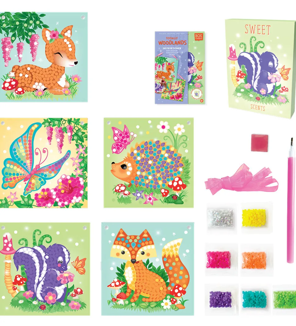 BOX CANDIY Kreasæt - Diamantkunstsæt - Totally Woodlands