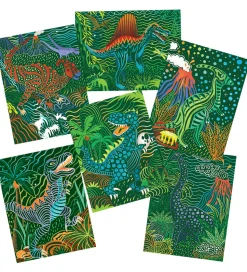 BOX CANDIY Kreasæt - Skrabekunst-kortsæt - Totally Dinosaurs