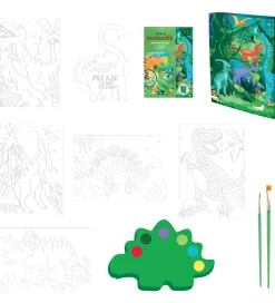 BOX CANDIY Kreasæt - Vandfarvekunstsæt - Totally Dinosaurs