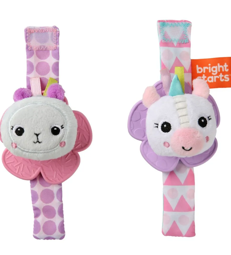 Bright Starts Biderangle - 2-pak - Enhjørning & Lama