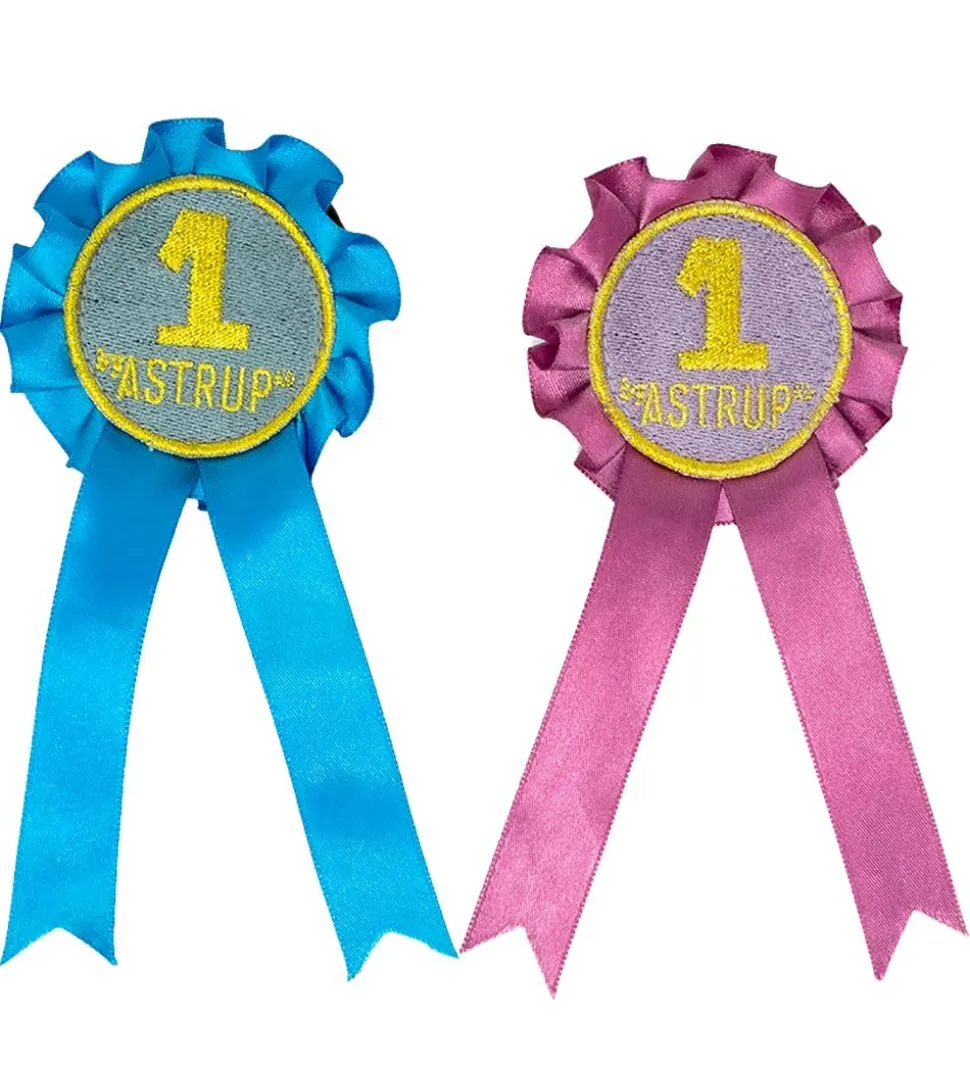 by ASTRUP Rosetter til Kæphest - 2-Pak - Blå/Rosa