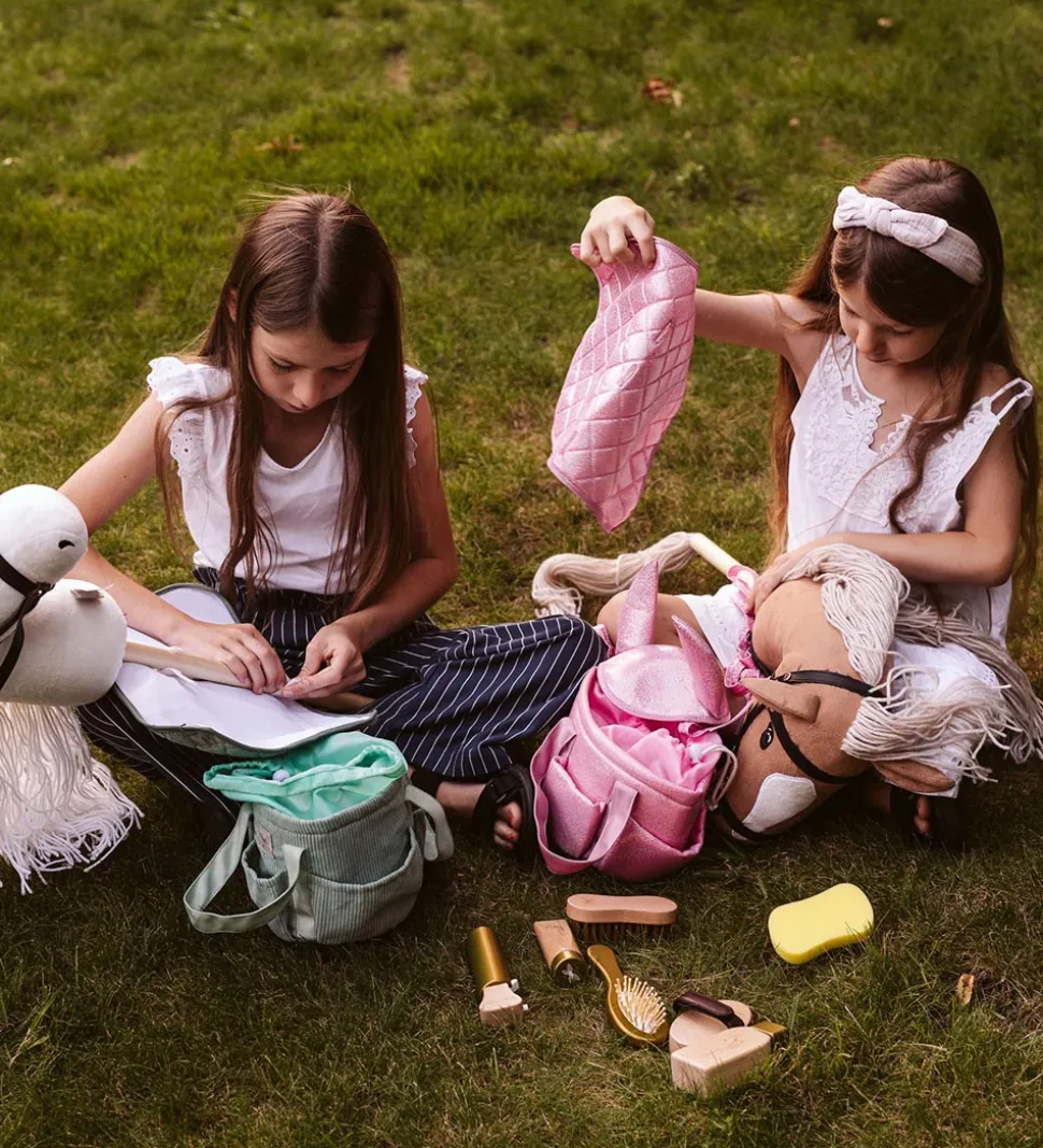 by ASTRUP Strigletaske Til Kæpheste - Pink m. Glimmer