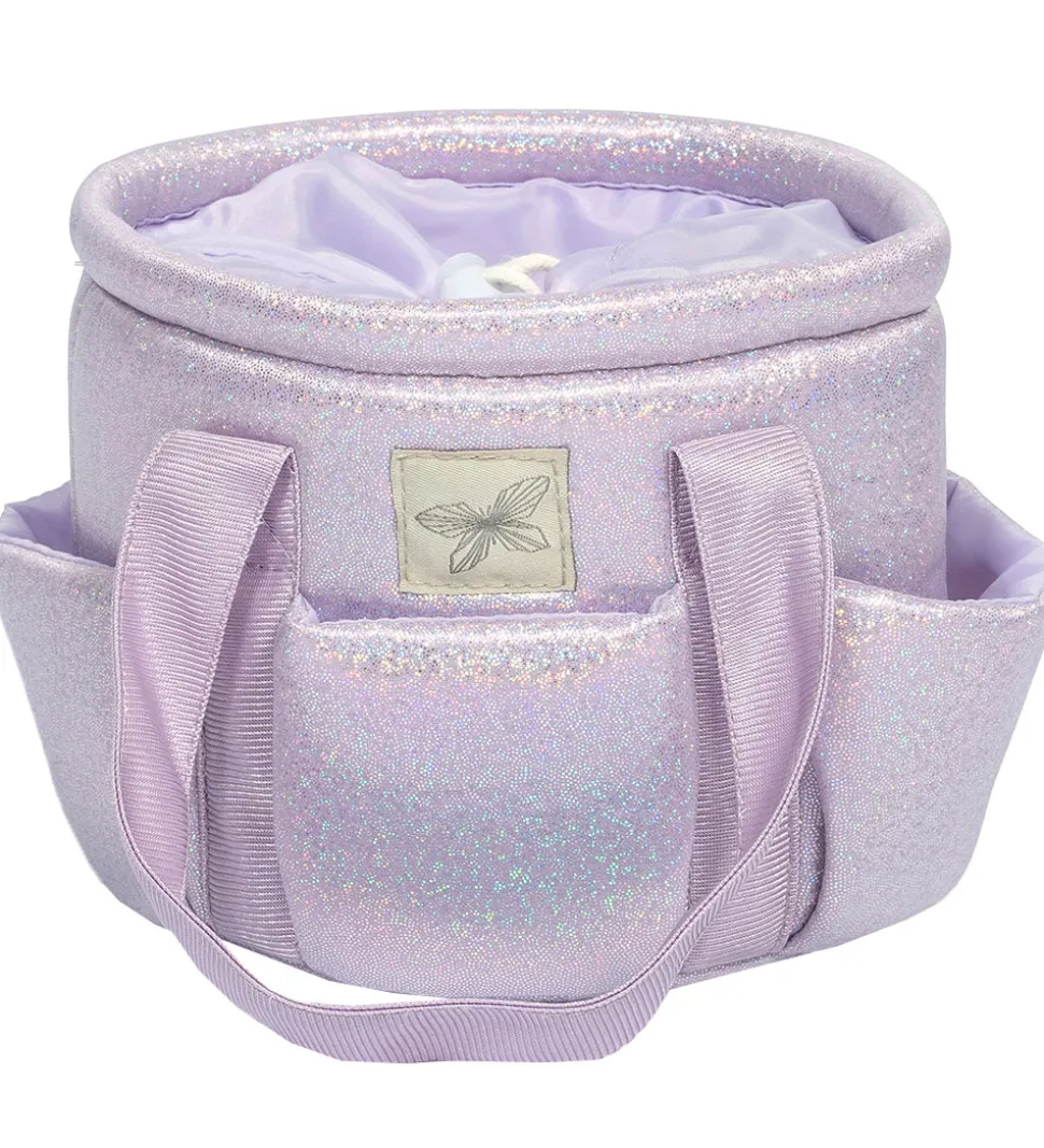 by ASTRUP Strigletaske Til Kæpheste - Lilla m. Glimmer