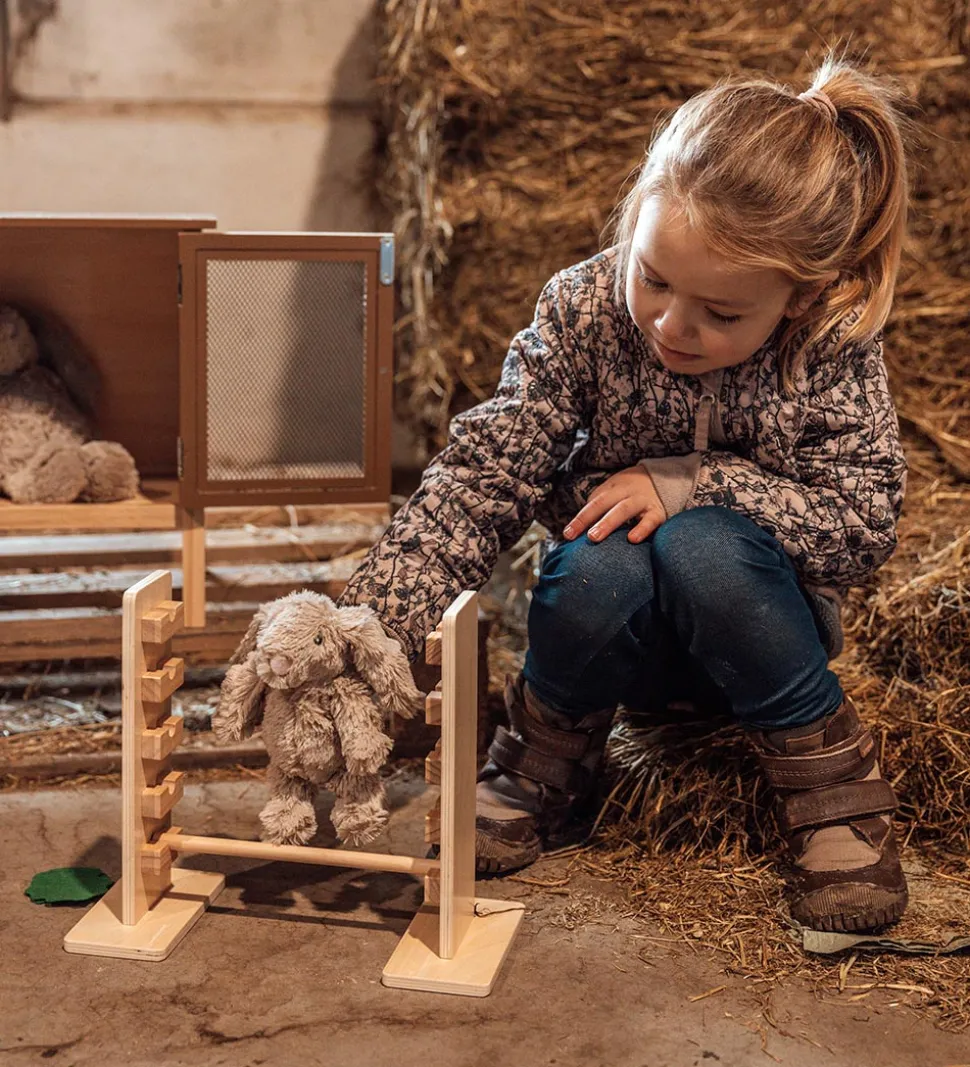 by ASTRUP Trælegetøj - Kaninbur Og Spring