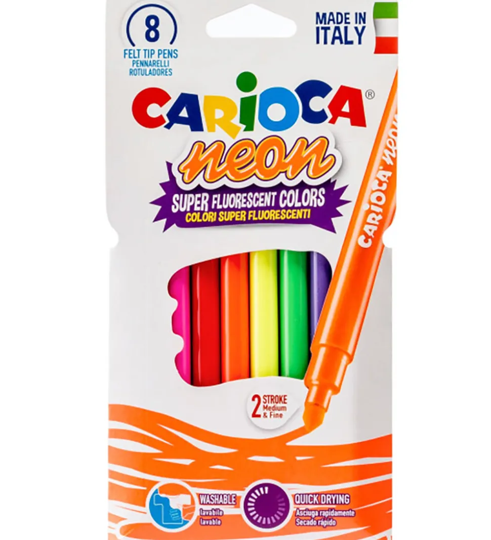 Carioca Tuscher - 8 stk - Neon