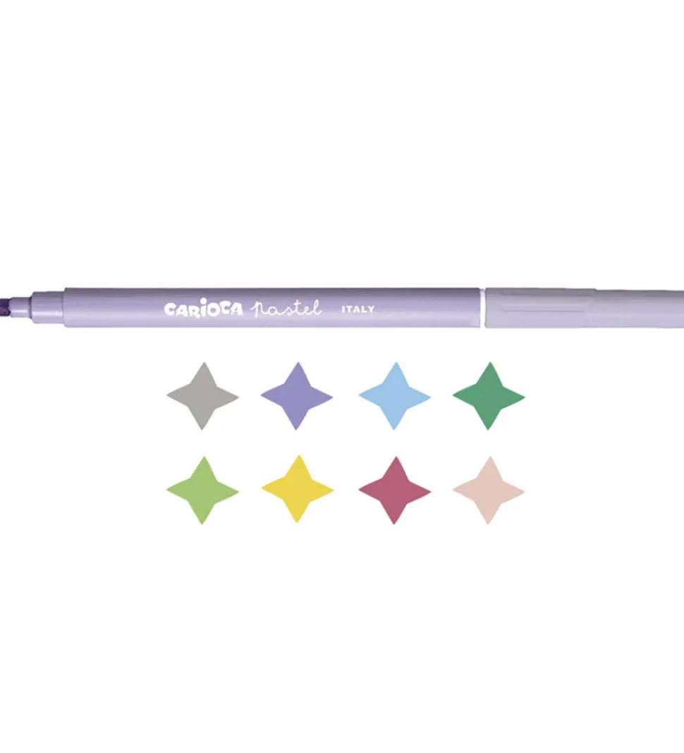 Carioca Tuscher - 8 stk - Pastel