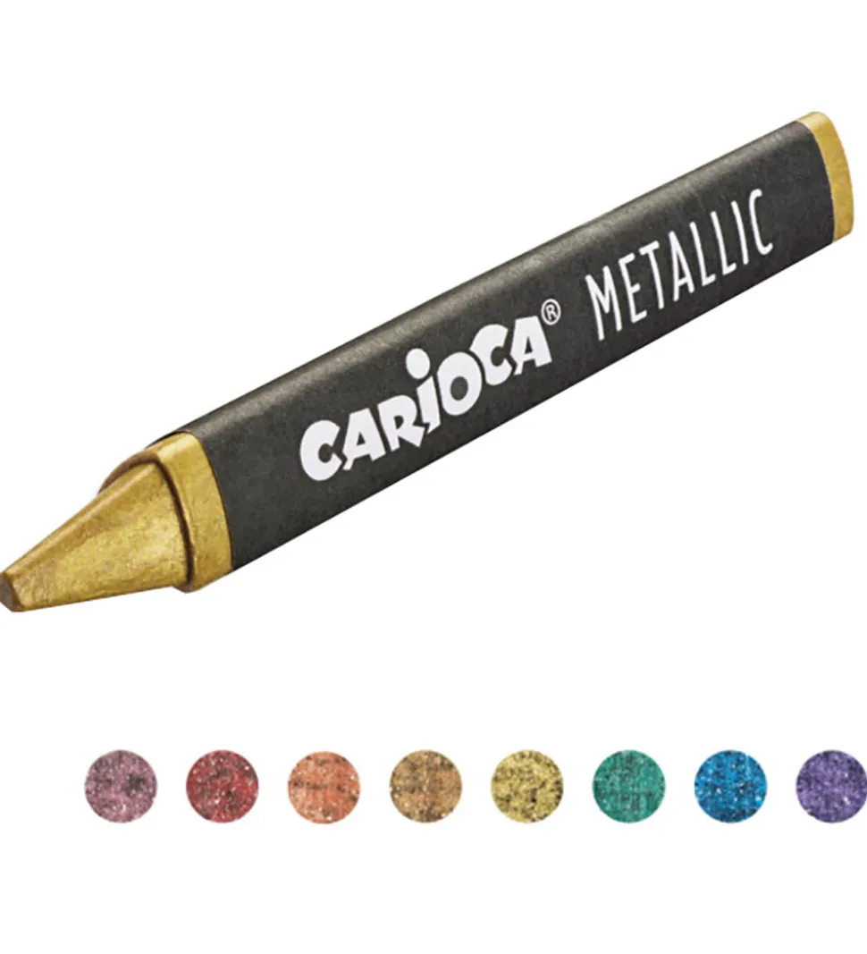 Carioca Voksfarver - 8 stk - Metallic