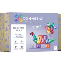 Connetix Magnetsæt - 32 Dele - Pastel Mini Pack