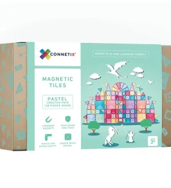 Connetix Magnetsæt - 120 Dele - Pastel Creative