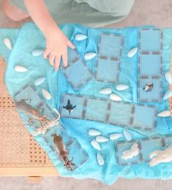 Connetix Magnetsæt - 12 Dele - Clear Rectangle Pack