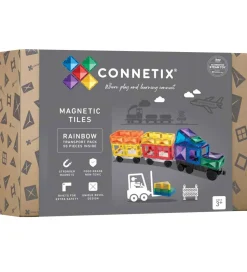 Connetix Magnetsæt - Transport - 50 Dele - Rainbow