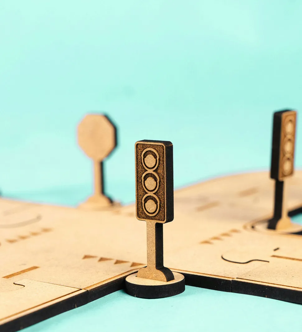 Crateit Kreasæt - Crateit Town - Træ - Trafikskilte - 10 Dele