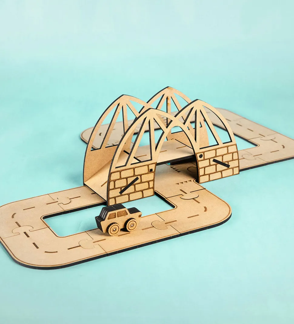 Crateit Kreasæt - Crateit Town - Træ - Dreamy Drawbridge - 20 De