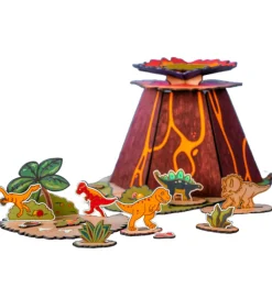 Crateit Kreasæt - Dinosaur - Træ - Flugt fra Vulkanen
