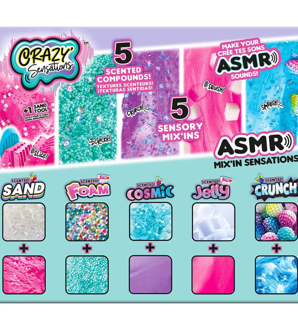 Crazy Sensations Sæt - ASMR - Mix 'In Sensations - 5 stk.