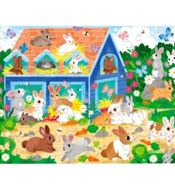 Crocodile Creek Puslespil - 50 Brikker - Bunny House