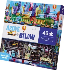 Crocodile Creek Puslespil - 48 Brikker - Above & Below - Big Cit