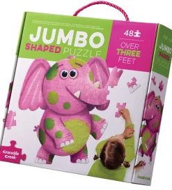 Crocodile Creek Puslespil - 48 Brikker - Jumbo Elefant