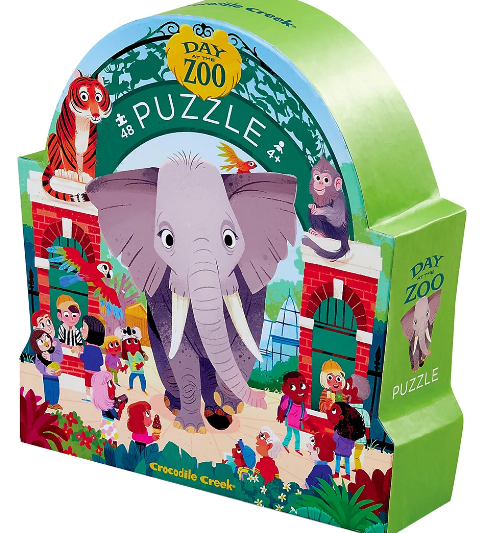 Crocodile Creek Puslespil - 48 Brikker - Day at the Zoo