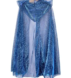 Den Goda Fen Udklædning - Cape Spiderweb - Blå