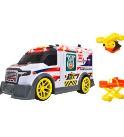 Dickie Toys Bil - Ambulance - Lys/Lyd