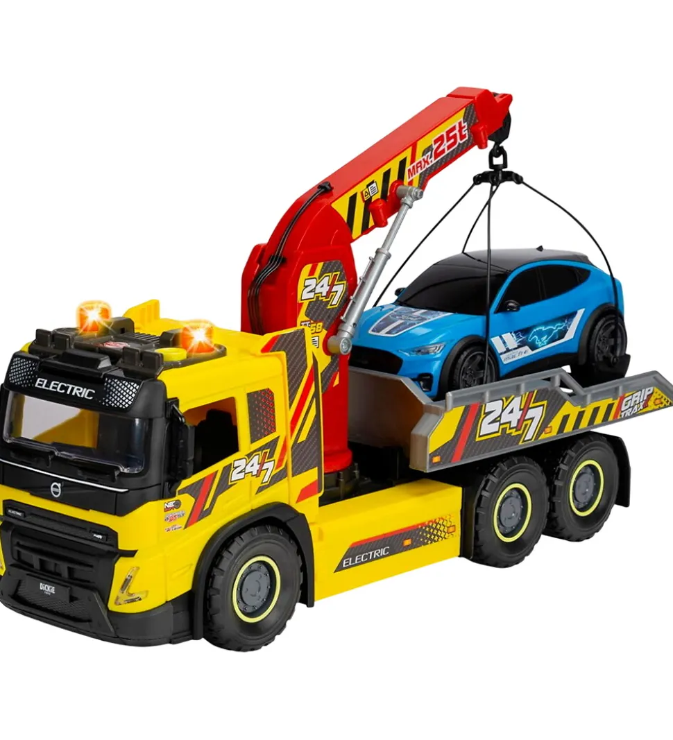 Dickie Toys Lastbil - Giant Tow/Ford Mustang - Lys/Lyd