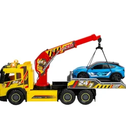 Dickie Toys Lastbil - Giant Tow/Ford Mustang - Lys/Lyd