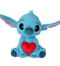 Disney Classic Bamse - Stitch m. Hjerte - 25 cm