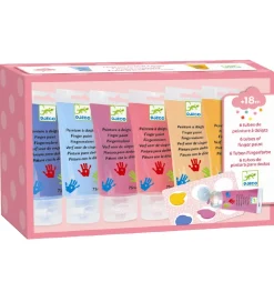 Djeco Fingermaling - 6 stk. - Pastelfarver