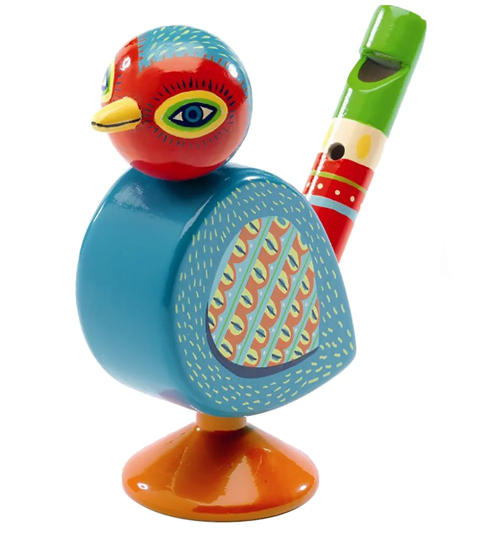 Djeco Fløjte - 11 cm - Træ - Fugl