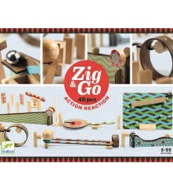 Djeco Kuglebane - 48 dele - Zig & Go - Træ