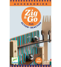 Djeco Kuglebane - Træ - Zig & Go - 14 dele - Fork