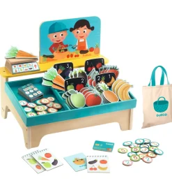 Djeco Lille Markedsbod - Træ - Léa & Milo