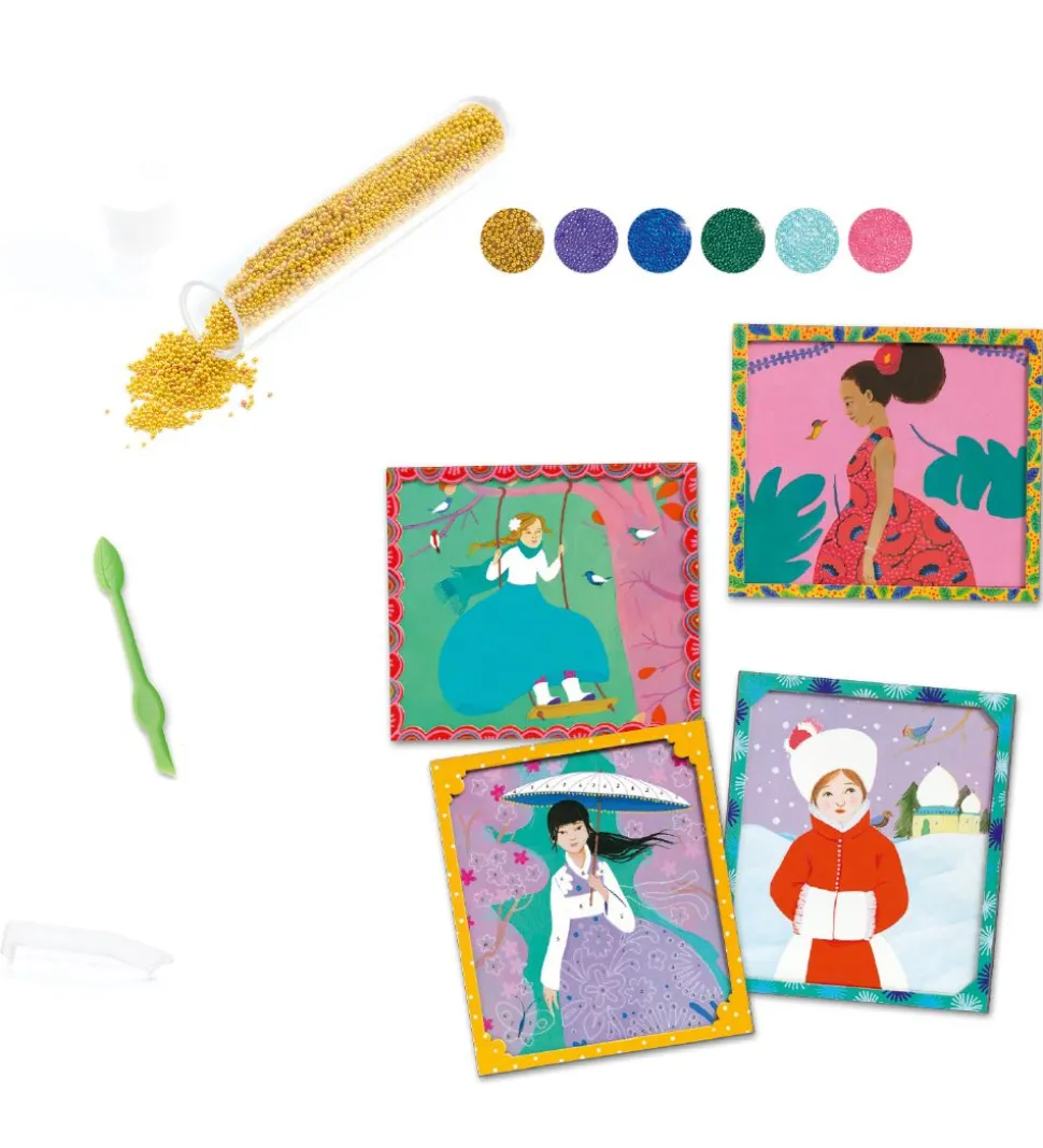 Djeco Mikroperler - Artistic Beads - Around The World