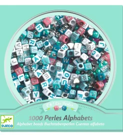 Djeco Perler - 1000 Stk. - Alfabet - Sølv