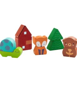 Djeco Puslespil - 10 Brikker - Træ - Rainbow